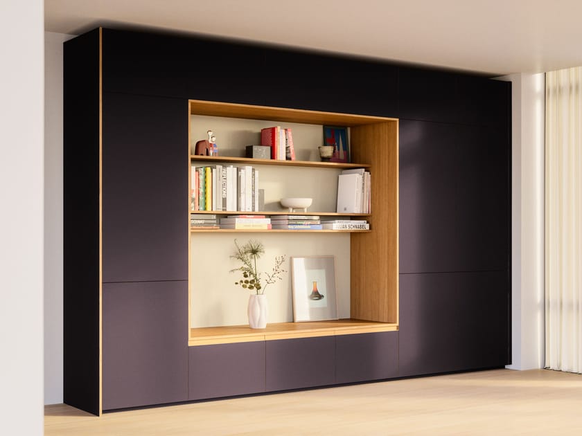 Деревянный настенный секционный шкаф Neuvermoebelt SMART LINE FURNITURE ARCH-00122801