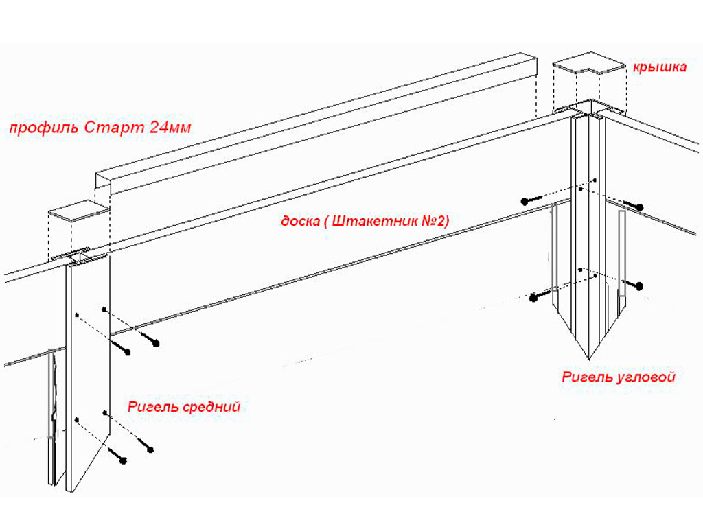 Ножка соединительная 55 см ГеоПластБорд GPBST-154 - Вид №3
