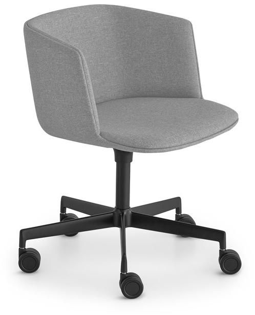 Lapalma Мягкое 5-спицевое тканевое кресло на колесиках Cut S184-185 - Вид №1