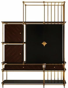 Porustudio Комод из фанерованной древесины с распашными дверцами Vegas