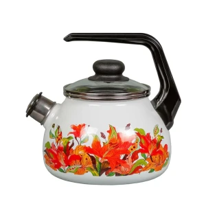 91585527 Чайник Vitross 269974 2 л эмалированная сталь цвет белый/оранжевый STLM-1381376