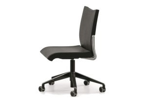 Офисное кресло с регулируемой высотой и кожаными колесами с 5 спицами