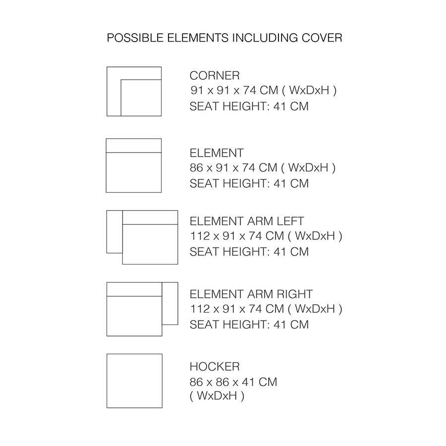 Диван James двухместный светло-серый Zuiver 3200159 - Вид №6