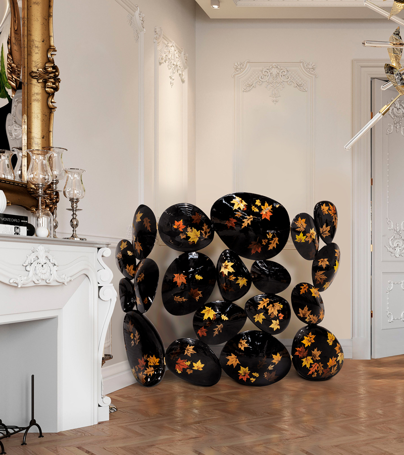 0-095 Складная ширма с золотой маркетри Boca Do Lobo  - Вид №10