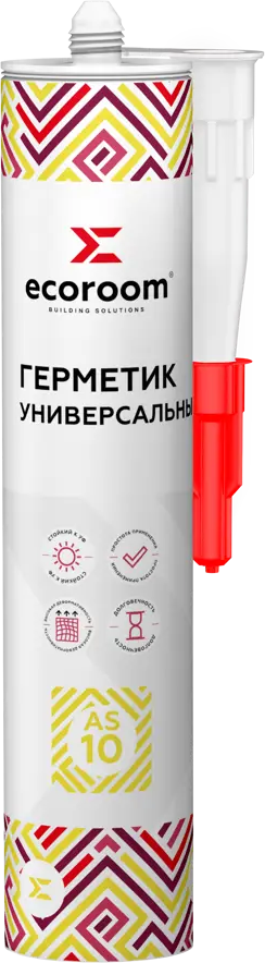 91007657 Герметик акриловый Ecoroom Е-Герм-3837/12 цвет белый 0.28 л STLM-0437529