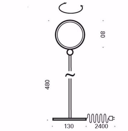 Top Light Настольная лампа из металла с фиксированным кронштейном Puk mike sun-id-1491155 - Вид №2