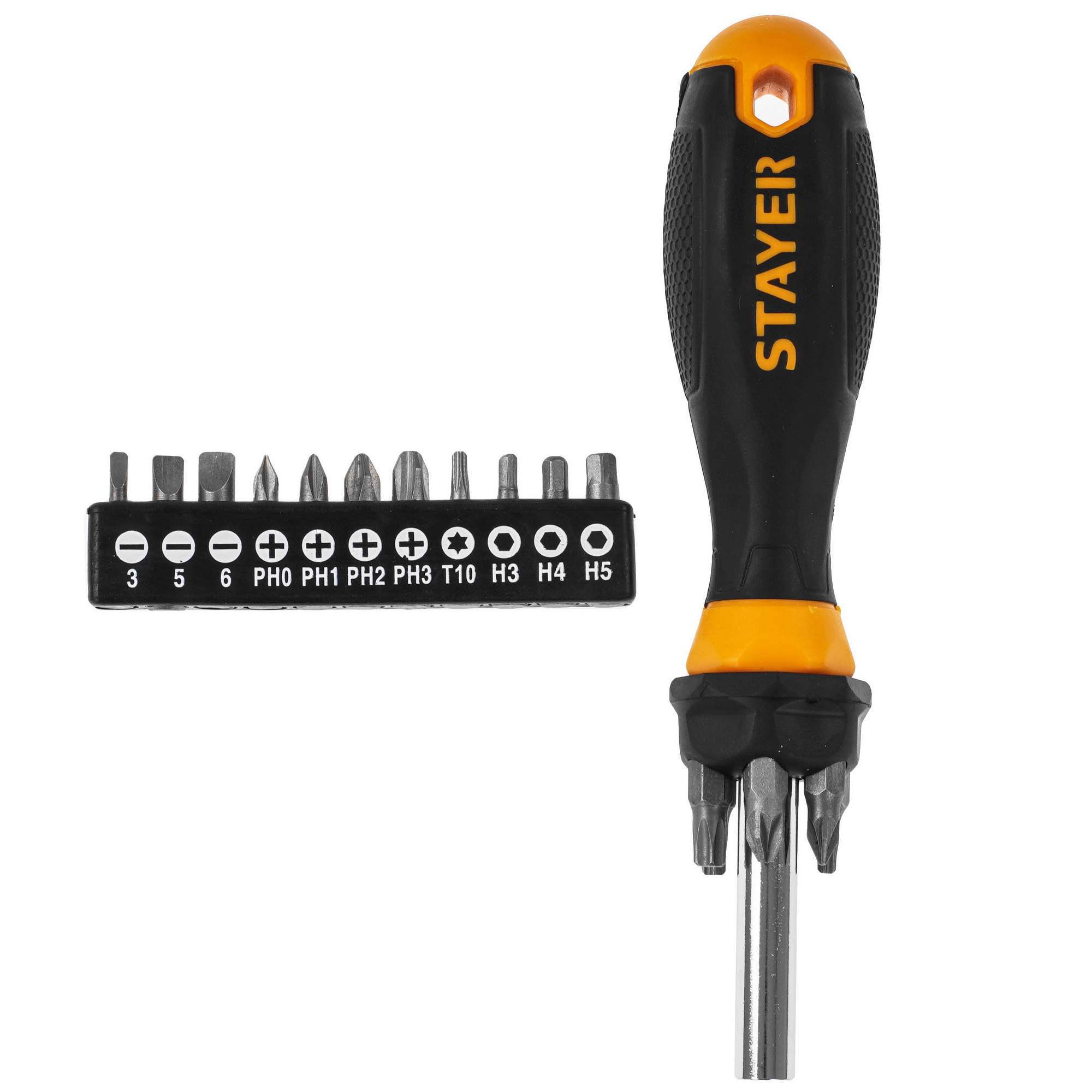 Отвертка с насадками/битами STAYER 2545-H5_z02 9107915 STDN-0031962