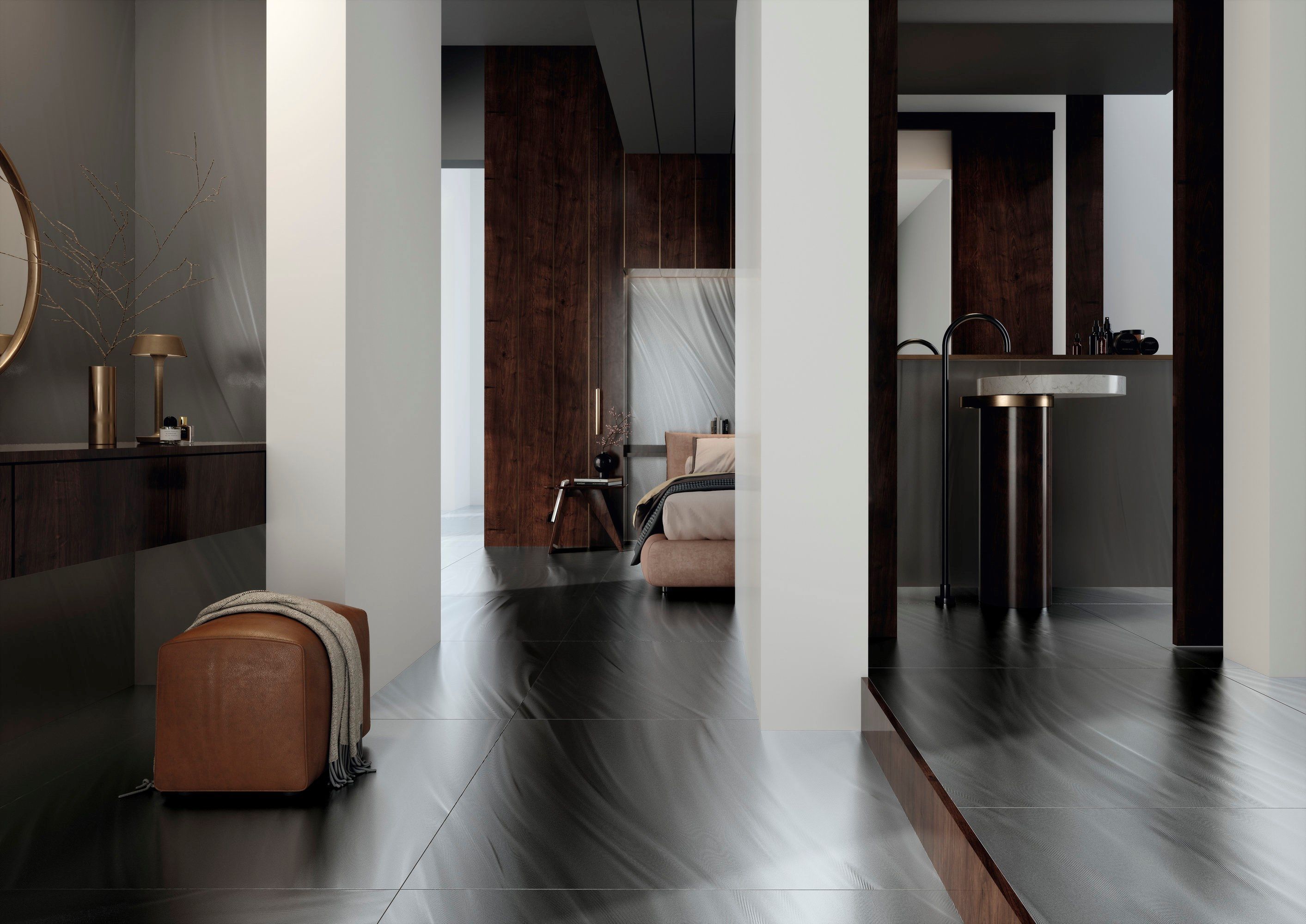 Антибактериальное покрытие из керамогранита для интерьера Fiandre свет ARCH-00103306 - Вид №4