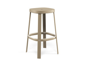 Стальной высокий садовый стул