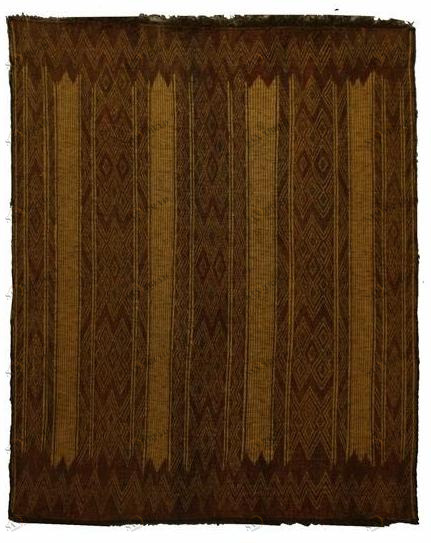 AFOLKI Прямоугольный коврик из дерева и кожи Tuareg St041tu