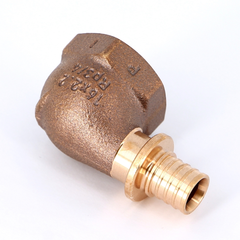 Угол надвижной В бронза REHAU 16x3/4" RX+ 456354 - Вид №3