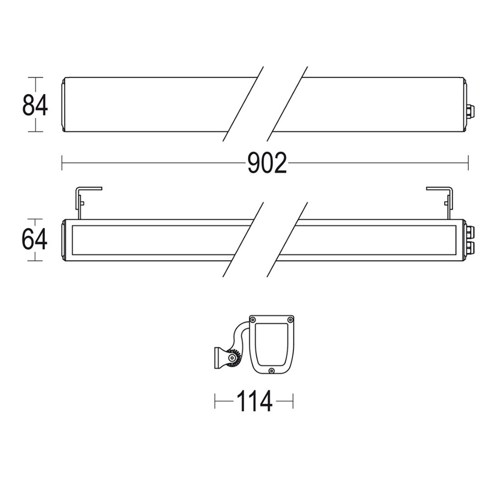 MiniProfilo 900 Ghidini MiniProfilo .05 Темно-Cерый (Матовый)  - Вид №1