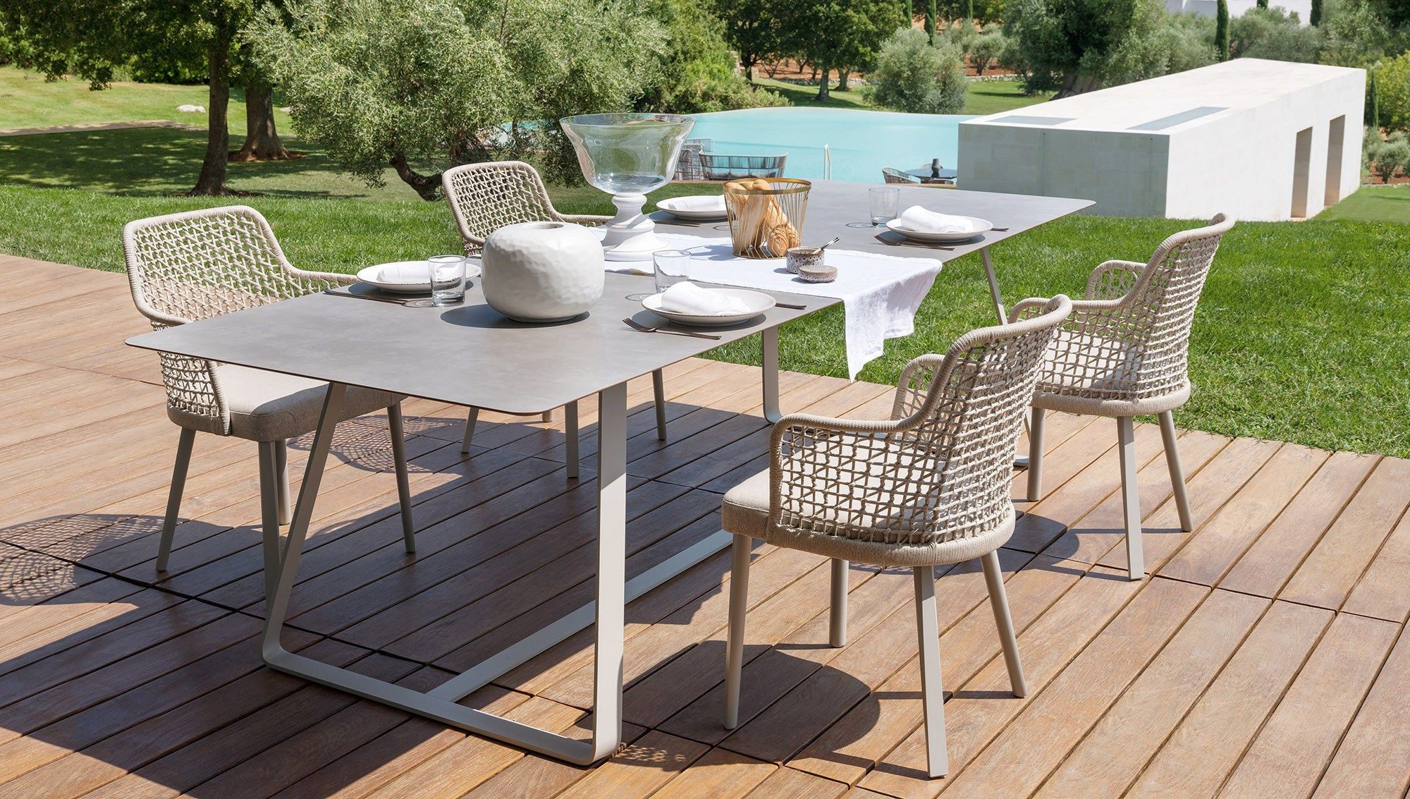 Прямоугольный стальной стол Varaschin Колонаки ARCH-00064425 - Вид №9