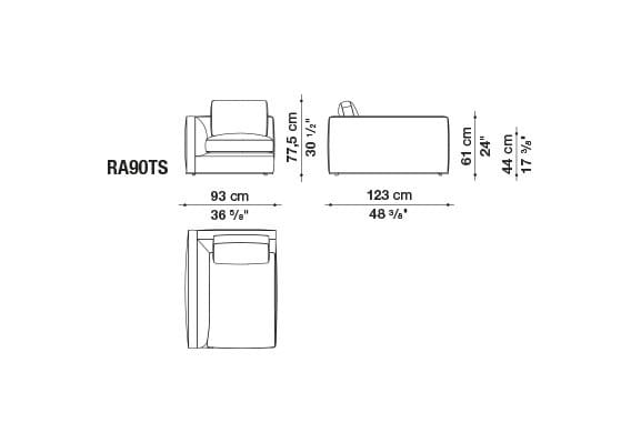 Угловой диван из ткани B&B Italia Ричард ARCH-00040927 - Вид №46