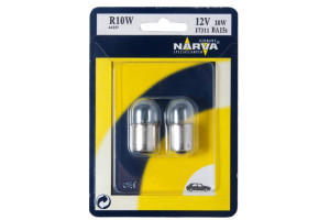 15923423 Автолампа R10W BA15s блистер, 2шт 12V 1 10 173114000 Narva