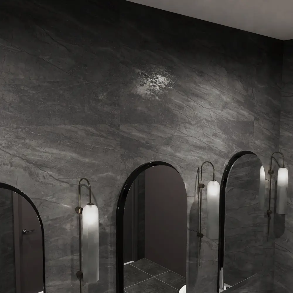 Глазурованный керамогранит Аксима Валетта 60x120 см 1.44 м² матовый цвет темно-серый AXIMA VALLETTA STLM-2125542 - Вид №6