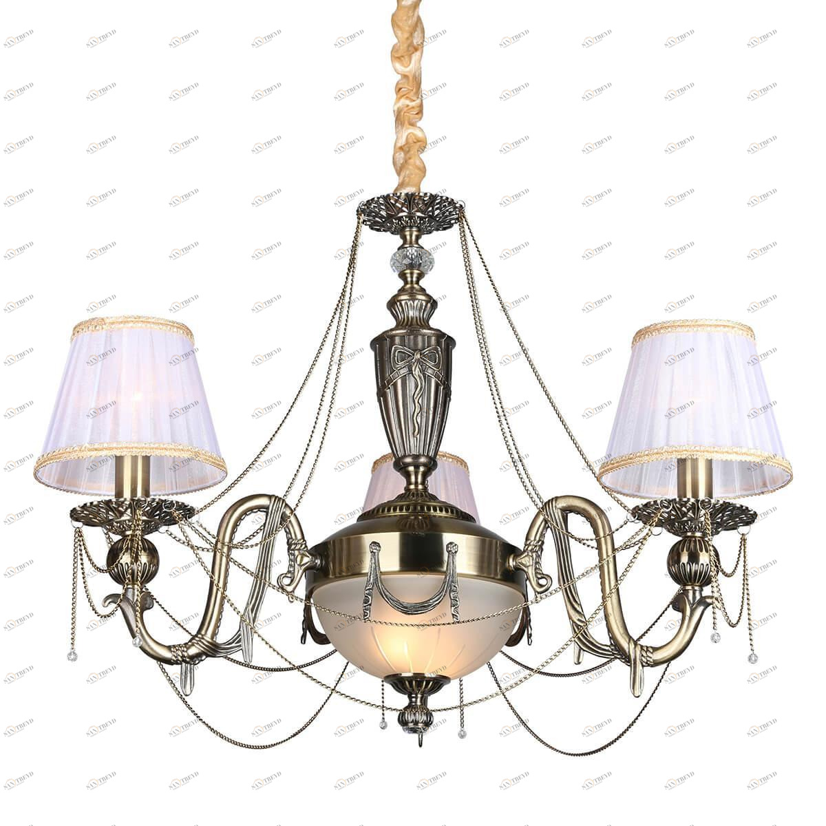 Подвесная люстра Omnilux Crastu OML-75003-05 OMNILUX CRASTU 187192 Белый 