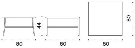 Ethimo Садовый столик квадратный из стали Elisir sun-id-1357925 - Вид №3