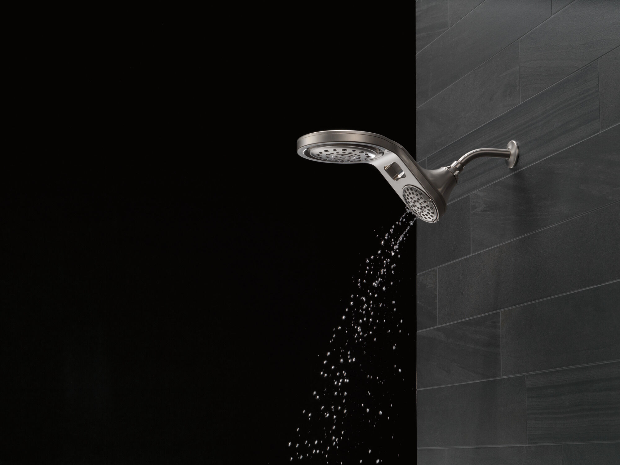 HydroRain® 5-настройка душевая лейка два в одном Delta Faucet 58580-SS-PK - Вид №43