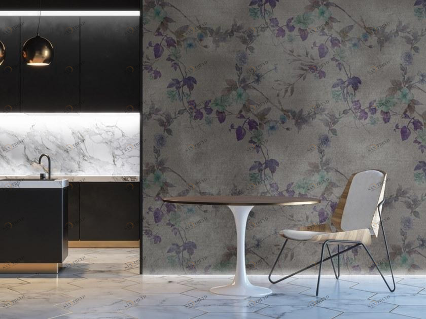 Baboon Виниловые обои с цветочными мотивами Bespoke sun-id-1348143