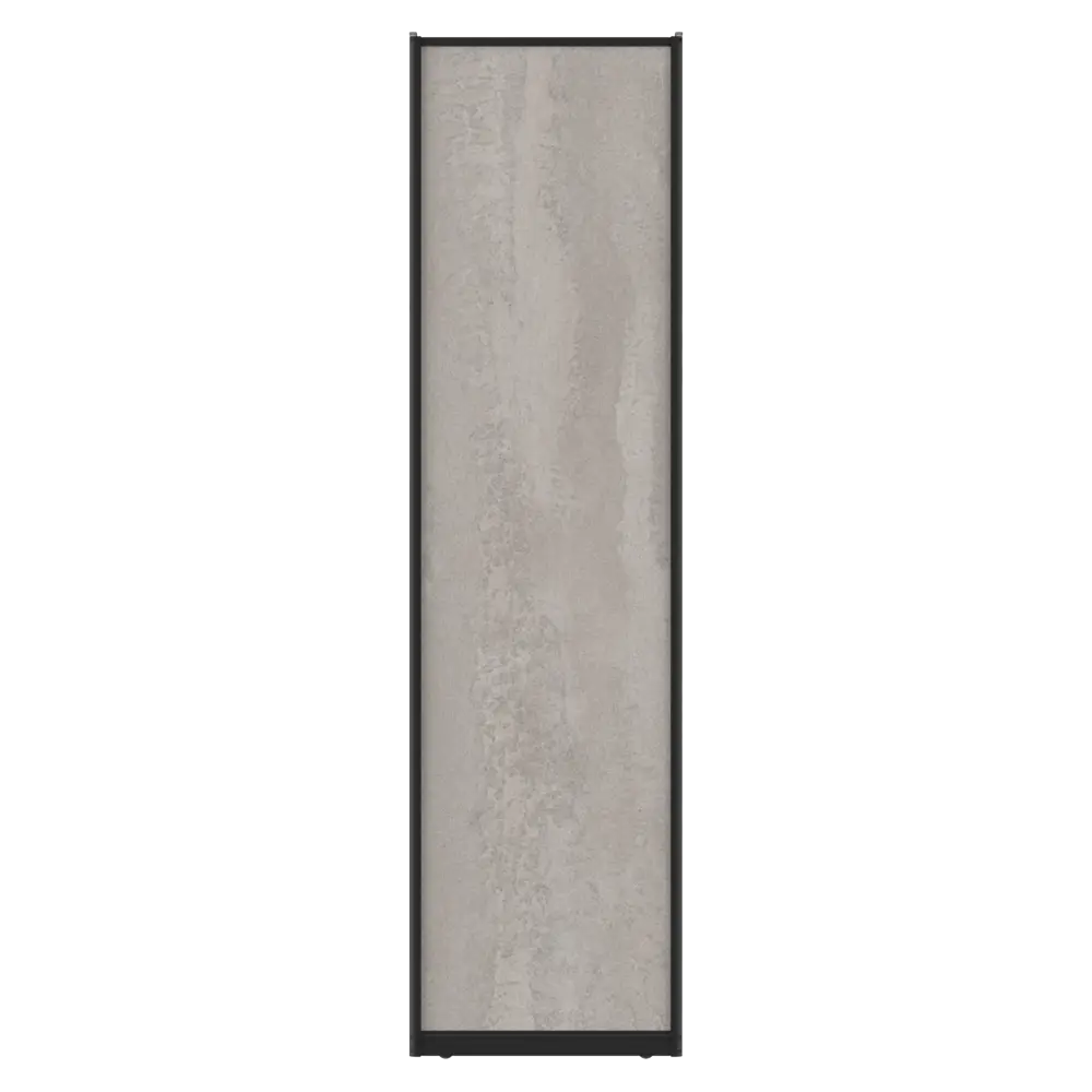 Дверь-купе KONSENSA 225.5x60.4 см МДФ цвет бетон профиль черный 89443979 STLM-2187073  - Вид №1