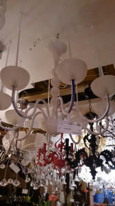 Italamp 2410/8 white/blue DROPS люстра подвесная