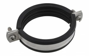3127091 Крепление для труб  BIS Bifix® 1301 Хомуты с вкладышем epdm нерж. для труб из нержавеющей стали