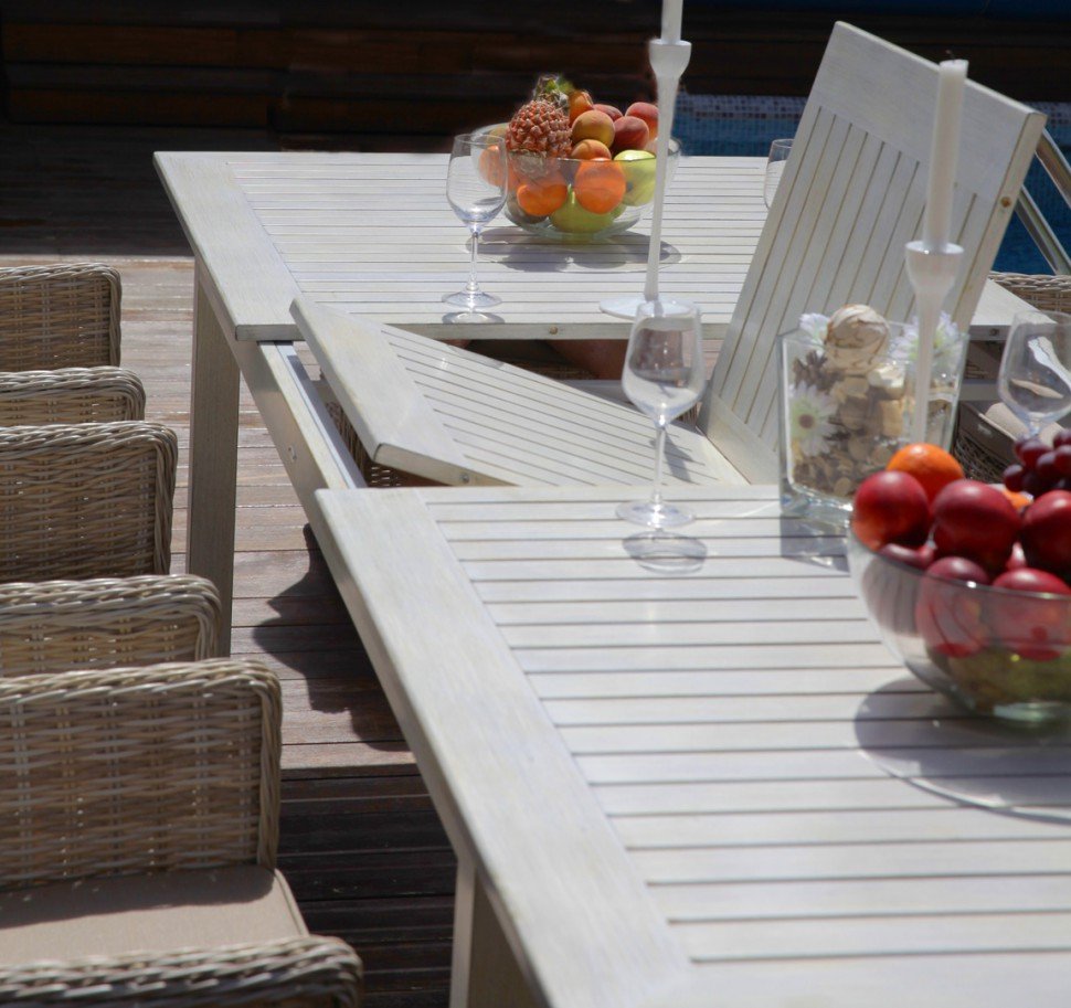 Обеденный стол металлический "Тоскана" BESTA FIESTA ТОСКАНА 044721 Белый - Вид №3