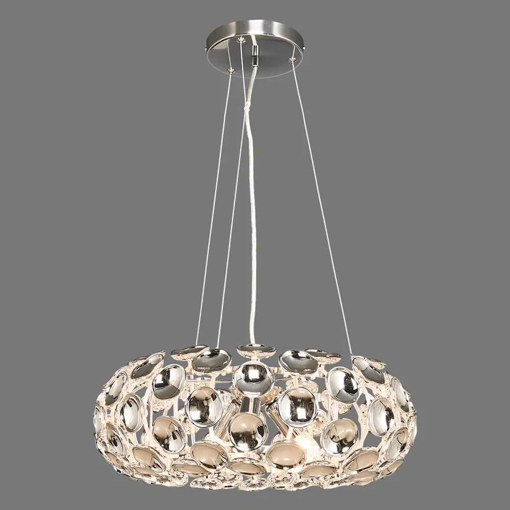 Люстра подвесная Mosca L1096-3PL, 3 лампы, 12 м², цвет хром LAMPLANDIA STLM-2127156 - Вид №2