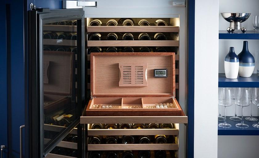 Sub-Zero Вертикальный встраиваемый винный холодильник из нержавеющей стали со стеклянной дверцей класса а Cantine vino Icbiw-30  - Вид №6