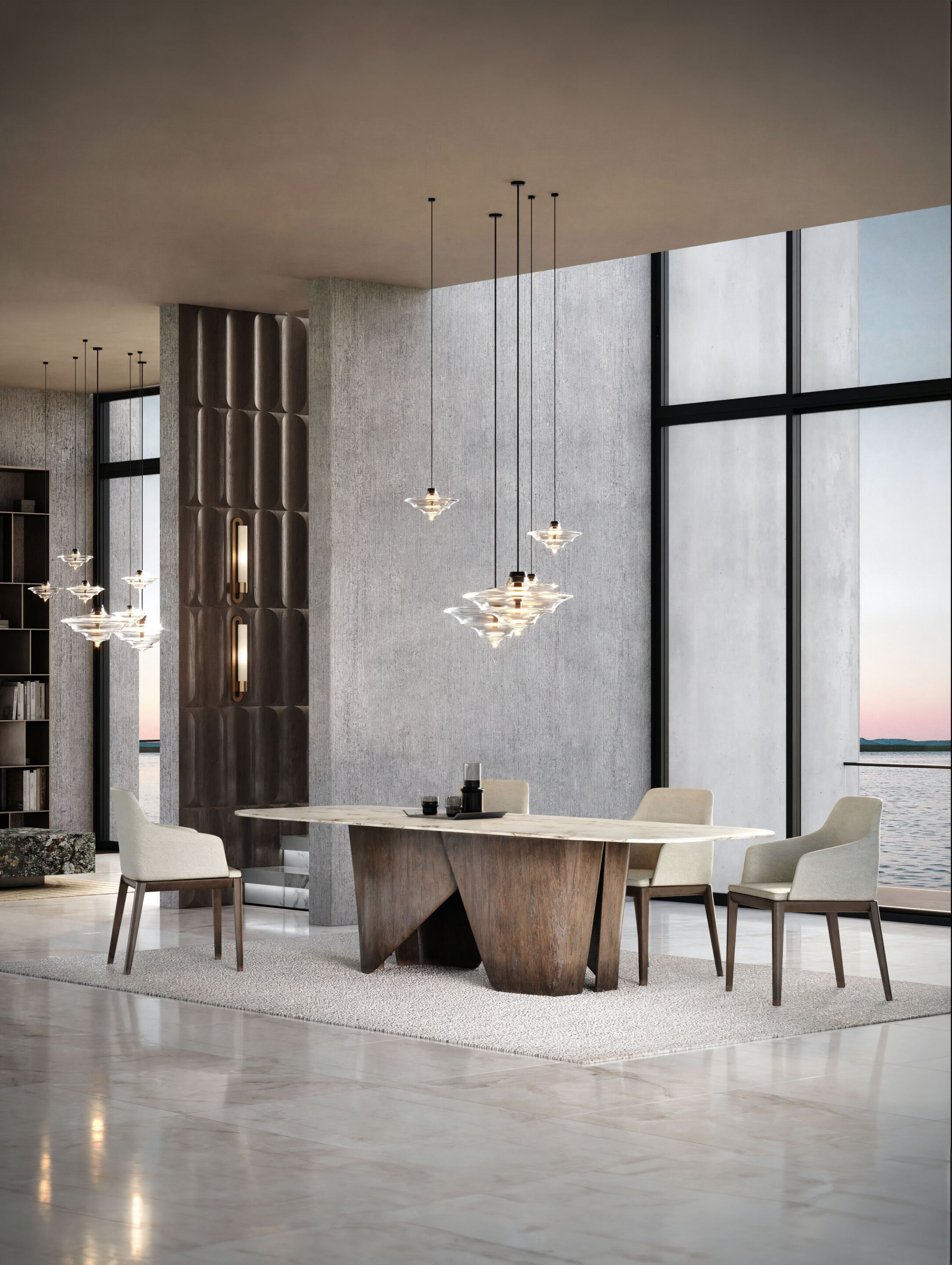 Мраморный стол Wayne Enterprises Home Collection WE-114 ARCH-00078362 - Вид №2