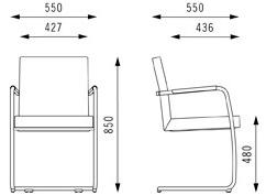 BENE Консольный штабелируемый стул из ткани sun-id-1379225 - Вид №1