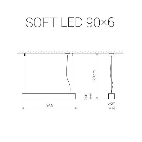 Подвесной светильник светодиодный ярко-белый Soft 9545 NOWODVORSKI ДИЗАЙНЕРСКИЕ, SOFT LED 00-3889866 Белый  - Вид №1