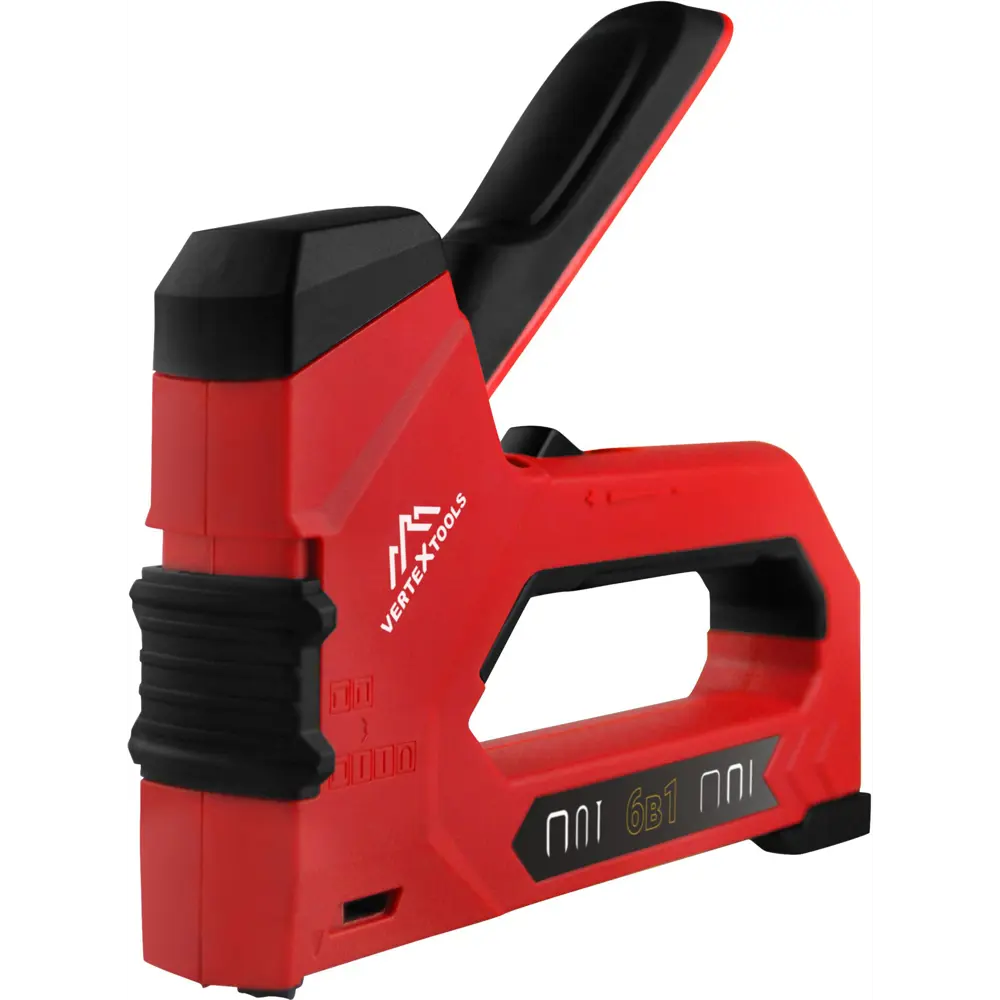 Степлер строительный Vertextools 0043-07 с регулировкой удара 89402969 STLM-1583566