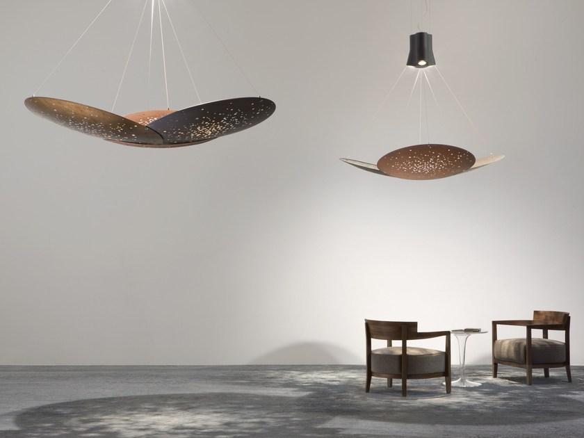 Fabbian Металлический светодиодный подвесной светильник Lens sun-id-1411609 - Вид №2