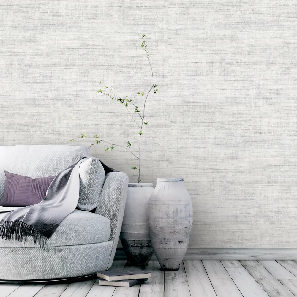 Флизелиновые обои Domani Casa Кампари серые с полосами 1.06 м 89440779 STLM-1579502 - Вид №4