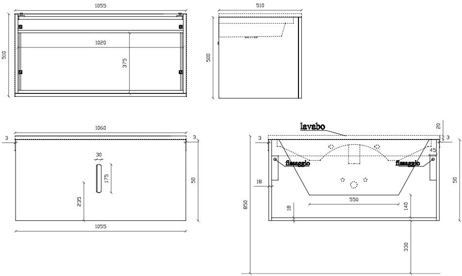 GALASSIA Тумба под умывальник из лакированной мдф Meg11 sun-id-1445121 - Вид №2