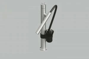 Quadrodesign Смеситель для кухни с вытяжным душем Kitchen inox