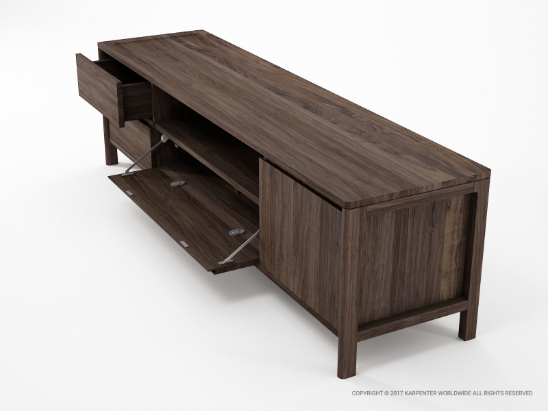 435_852 Медиа-шкаф с откидной дверцей и дверцей с 2 ​​ящиками Karpenter Circa17 - Вид №2