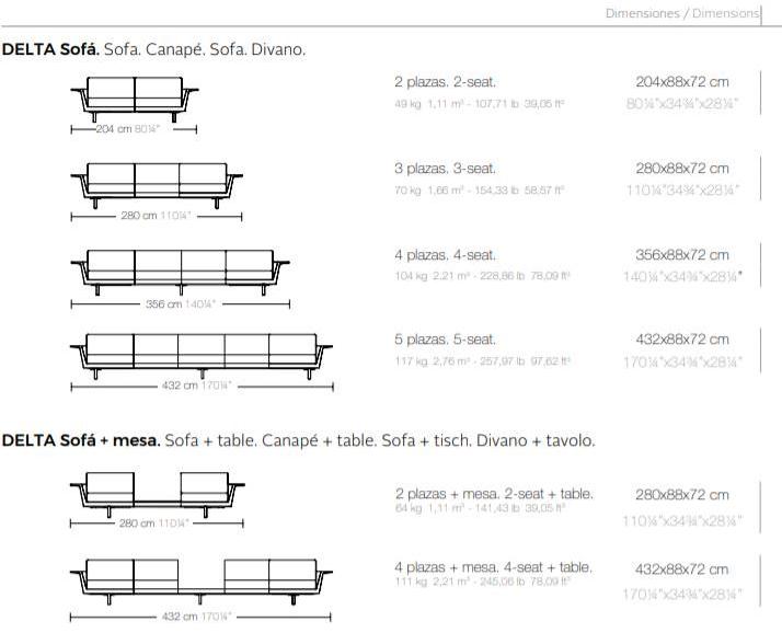VONDOM Модульный садовый диван Delta sun-id-1454279 - Вид №10