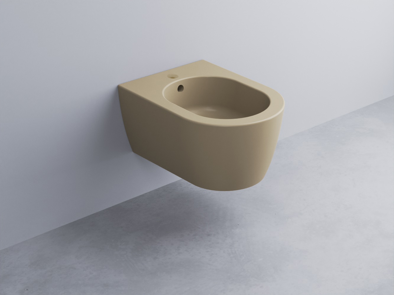 SMBSR-AV Биде подвесное с одним отверстием под смеситель, в комплекте с крепежами Mini 48 cielo Smile Ceramica Cielo