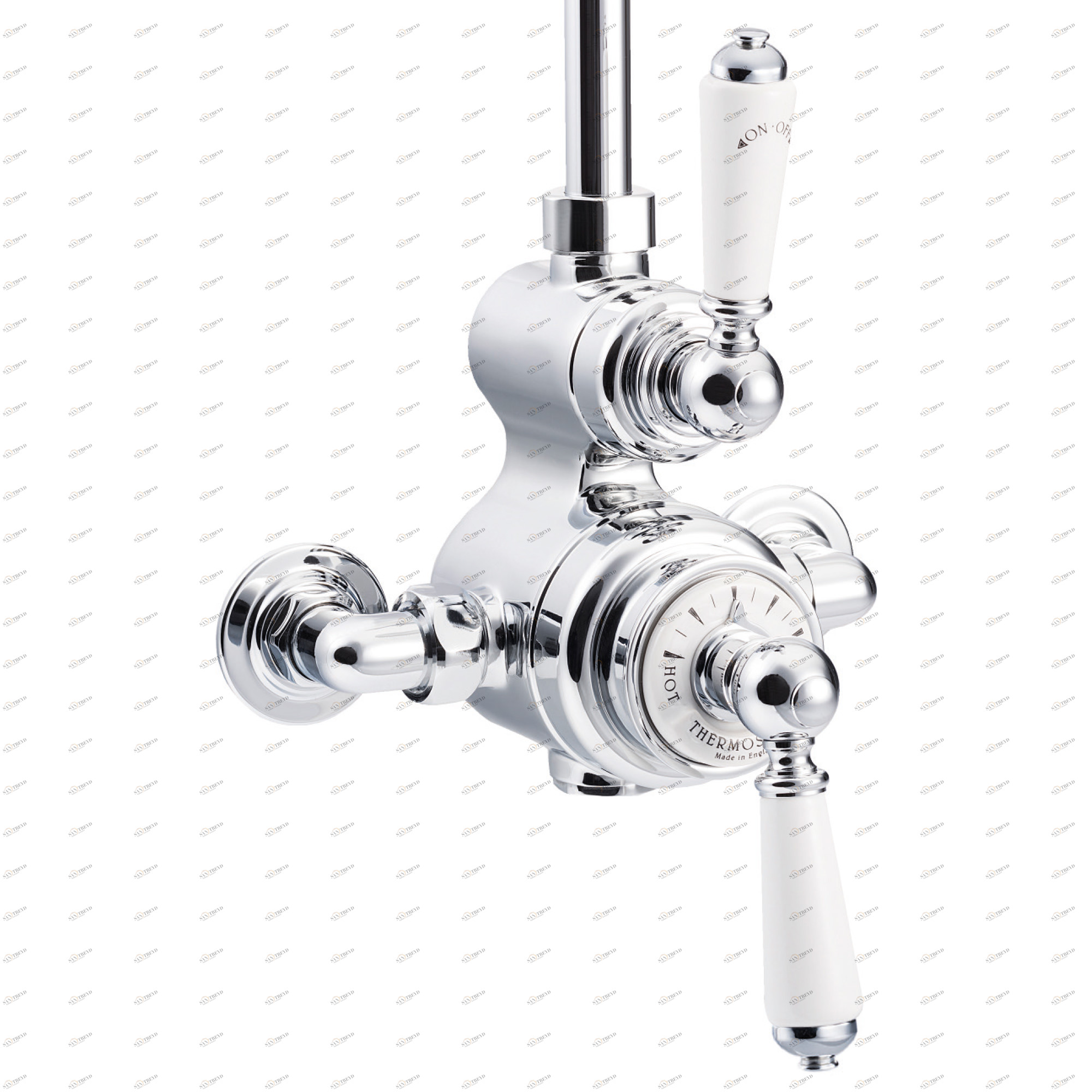 Traditional bathrooms Смеситель для душа термостат с фарфоровой ручкой ASCOT Tb740.514.nk 