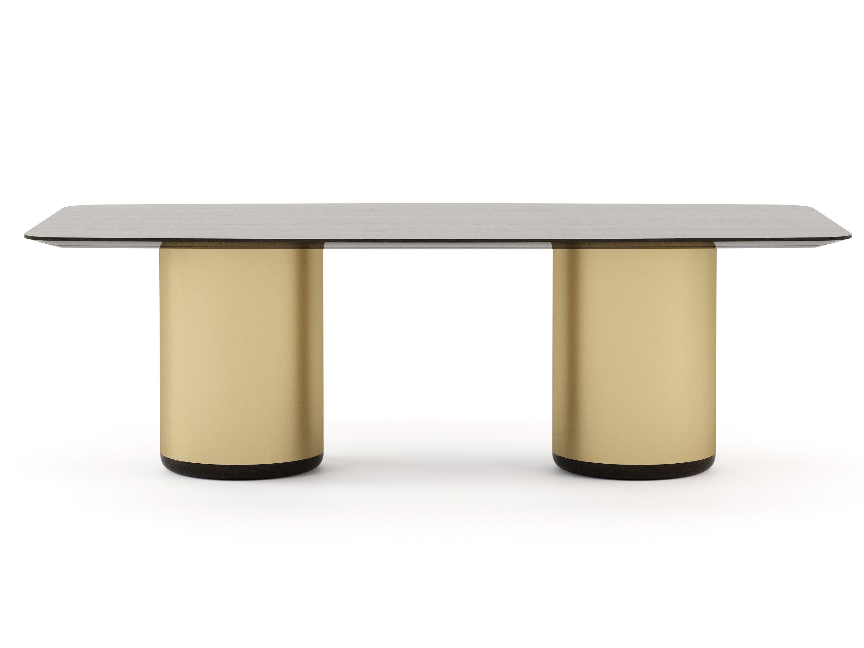 Прямоугольный обеденный стол из латуни и дерева Stylish Club His &amp ARCH-00014525 - Вид №9