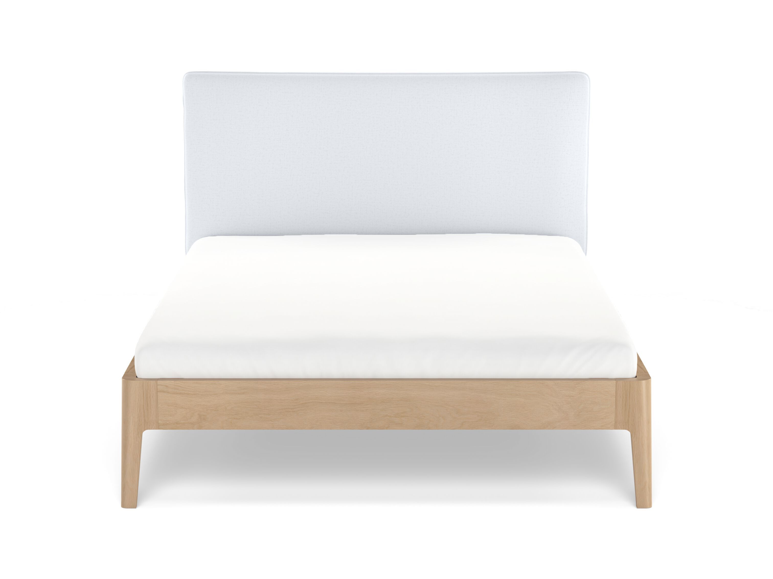 Съемная деревянная кровать с мягким изголовьем Noah Living белье ARCH-00097944