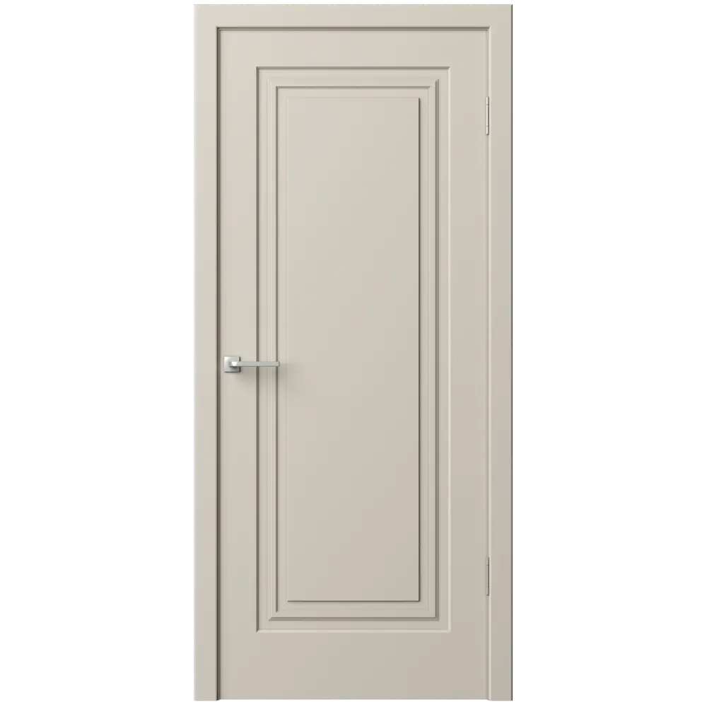 Дверь межкомнатная глухая Комфорт-1 90x220 см эмаль цвет мокко с замком и петлями 89437613 STLM-2039031 RUMAX  - Вид №1