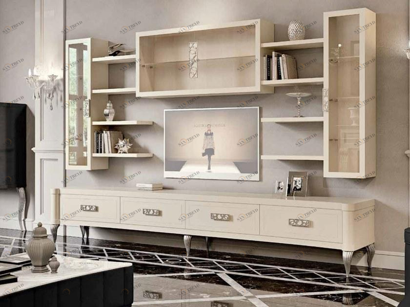 Valderamobili Комод из лакированного дерева со встроенными ручками Aura Aug095