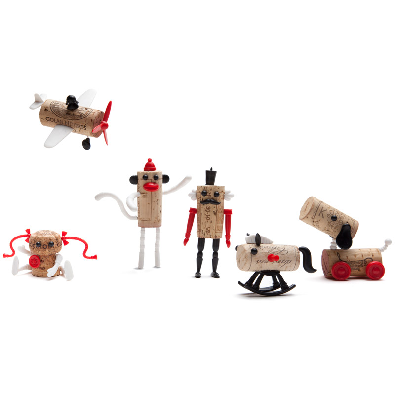 Декор для винной пробки classics собачка MONKEY BUSINESS ДИЗАЙНЕРСКИЕ 00-3862918 Белый;красный  - Вид №4