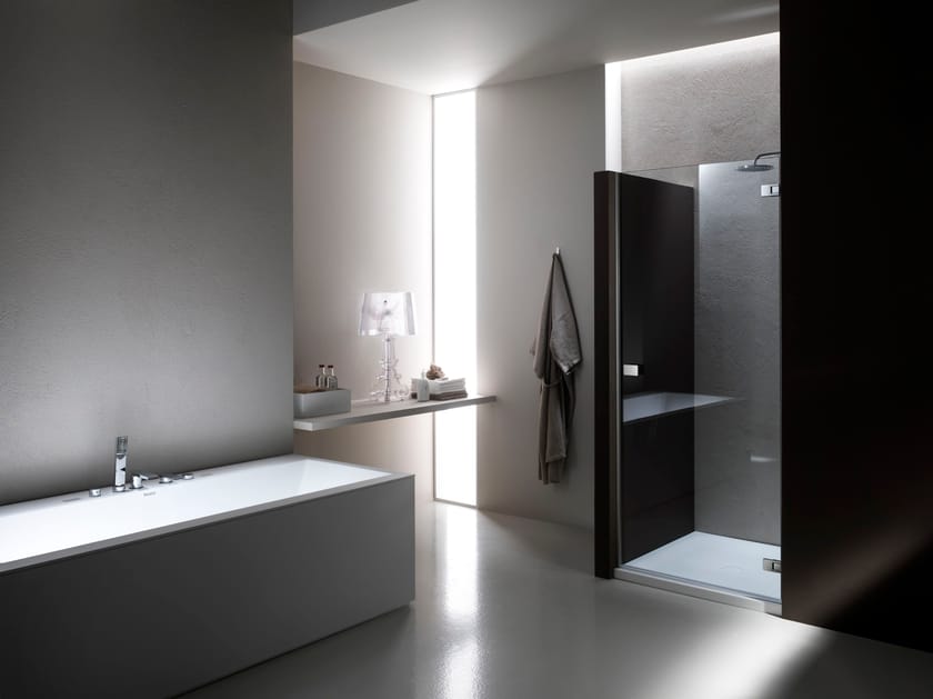 Стеклянная ниша душевая кабина с распашной дверью Provex Industrie X-Line ARCH-00139669