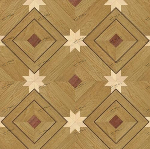 Художественный паркет Da Vinci Щитовой 26-366 Дуб (Гладкая) 500х500 мм 26010366