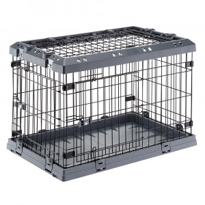ПР0059110 Клетка Superior 105 для собак, с пластиковой крышей и поддоном FERPLAST